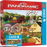 MasterPieces Panoramic Apple Annie's Carnival Time 1000 Piece Puzzle  B07BCVZVQK